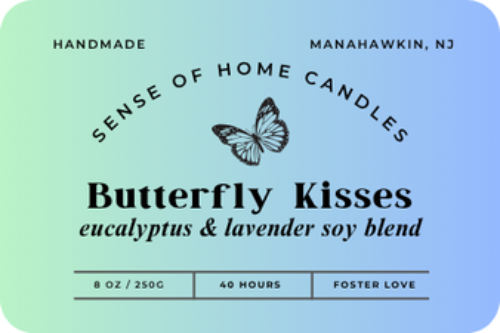 Butterfly Kisses Eucalyptus & Lavender Soy Blend